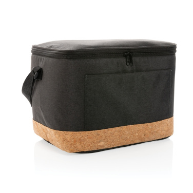 Logo trade promotional merchandise picture of: Impact AWARE™ XL RPET two tone cooler bag with cork detail