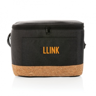 Logo trade corporate gifts picture of: Impact AWARE™ XL RPET two tone cooler bag with cork detail