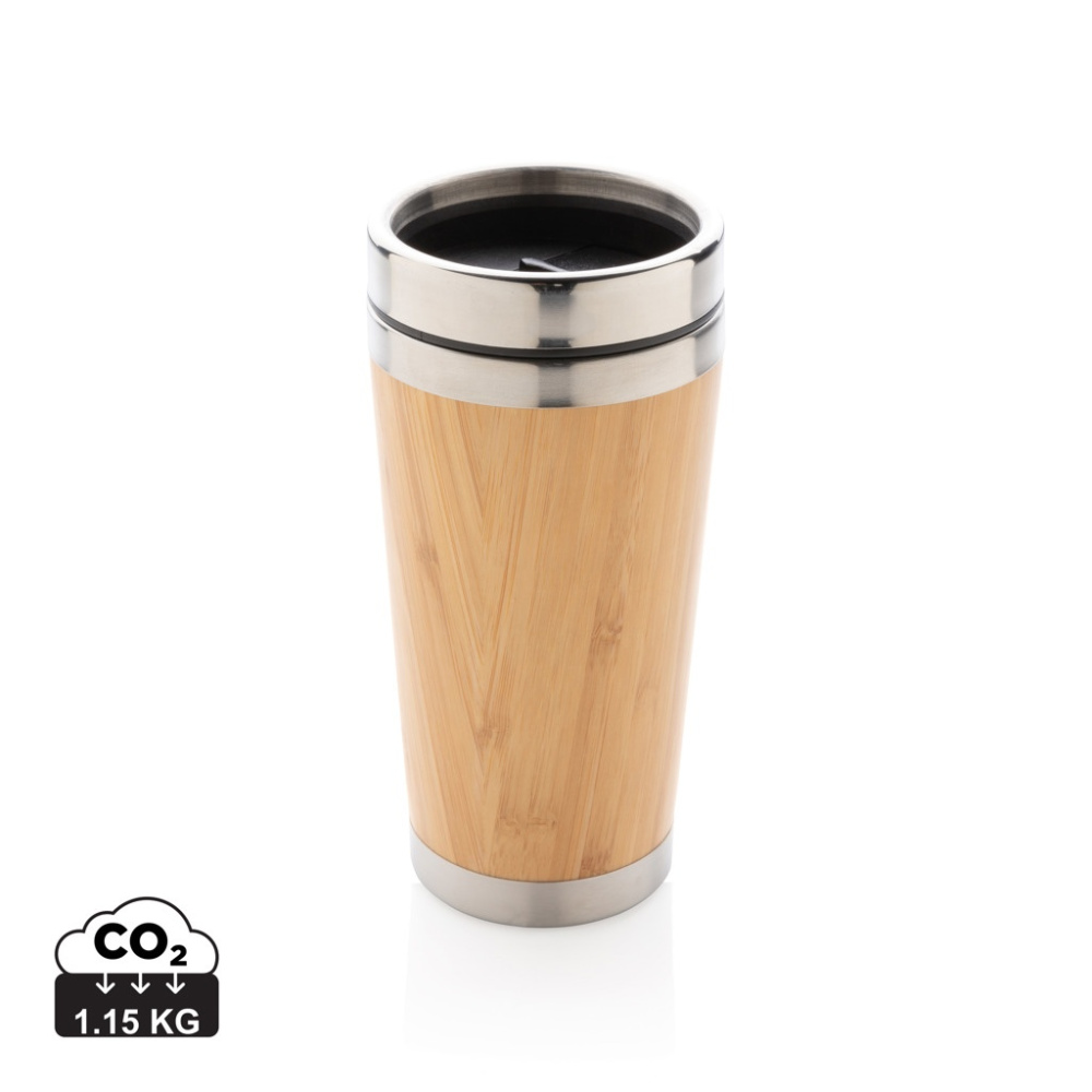 Logo trade promotional giveaways picture of: Bamboo tumbler