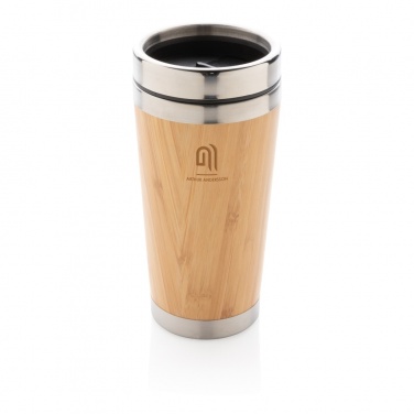 Logo trade promotional gifts image of: Bamboo tumbler