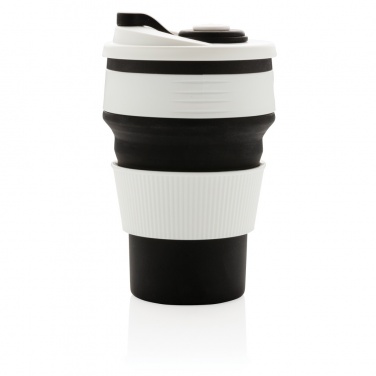 Logo trade business gift photo of: Foldable silicone cup