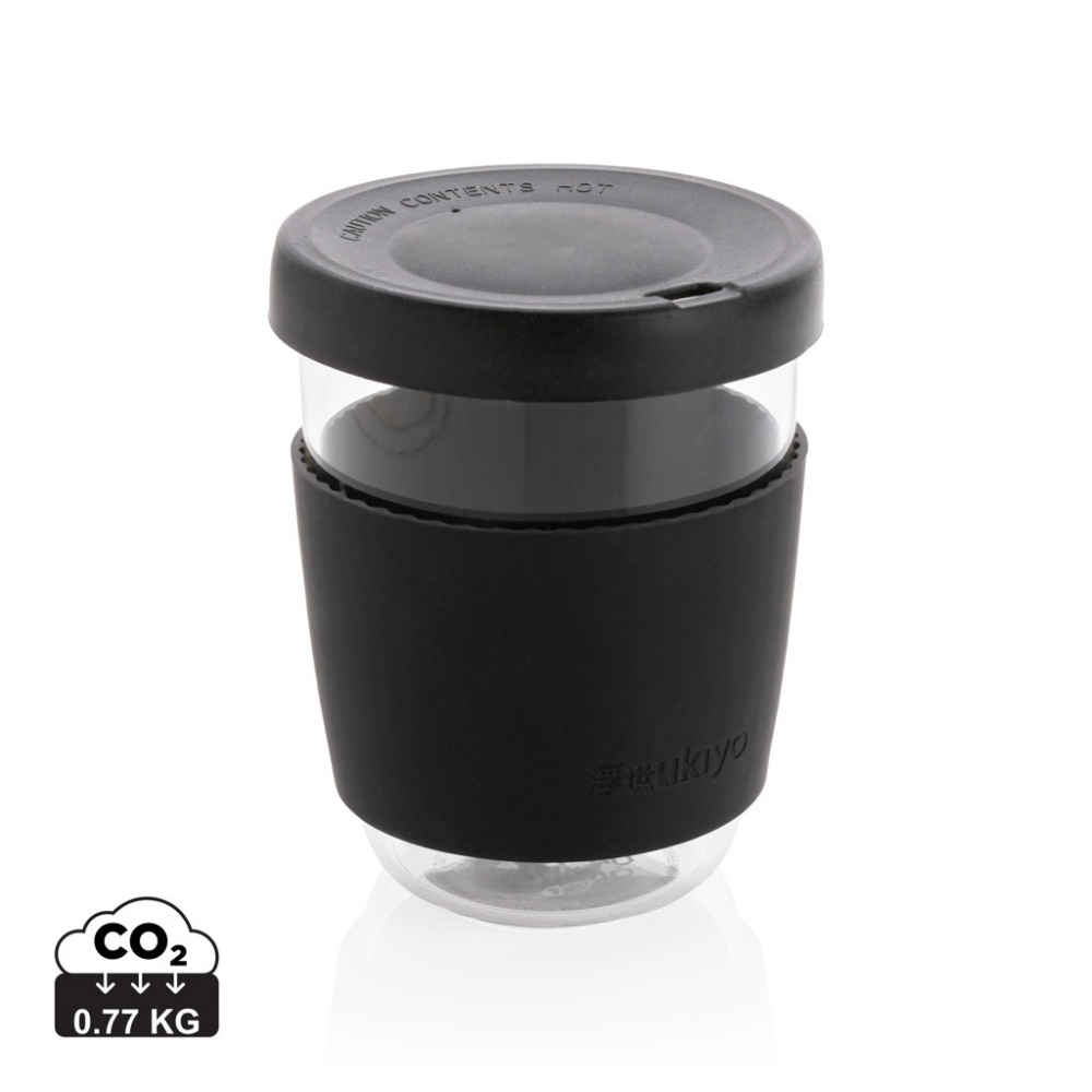 Logotrade promotional giveaway image of: Ukiyo borosilicate glass with silicone lid and sleeve