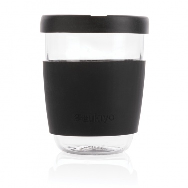 Logo trade promotional products image of: Ukiyo borosilicate glass with silicone lid and sleeve