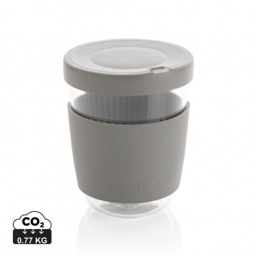 Logo trade promotional items image of: Ukiyo borosilicate glass with silicone lid and sleeve