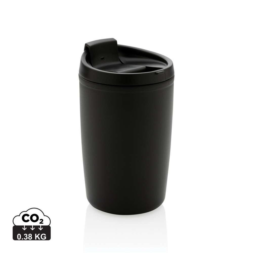 Logo trade advertising products picture of: GRS Recycled PP tumbler with flip lid