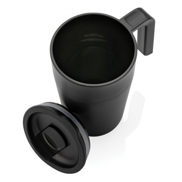 Logo trade promotional merchandise picture of: GRS Recycled PP and SS mug with handle