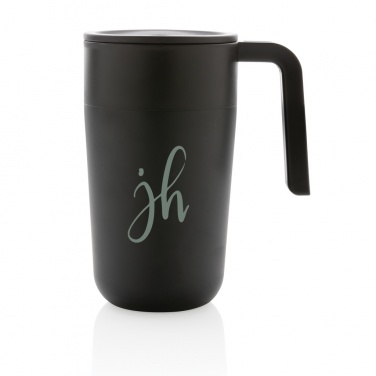 Logo trade promotional giveaway photo of: GRS Recycled PP and SS mug with handle