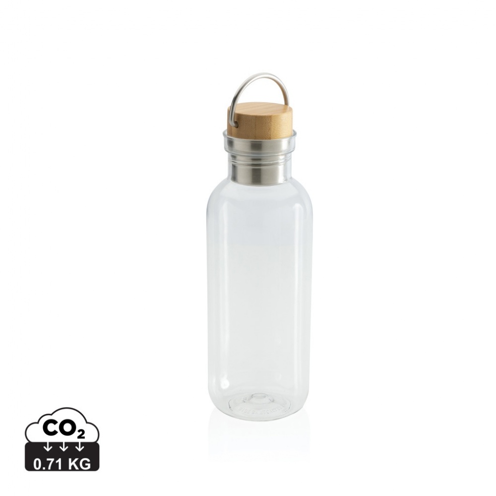 Logotrade promotional item image of: RCS RPET bottle with bamboo lid and handle