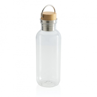 Logo trade promotional merchandise image of: RCS RPET bottle with bamboo lid and handle