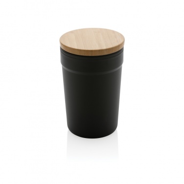 Logo trade corporate gifts picture of: GRS certified recycled PP mug with bamboo lid