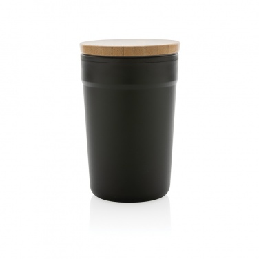 Logo trade promotional items picture of: GRS certified recycled PP mug with bamboo lid