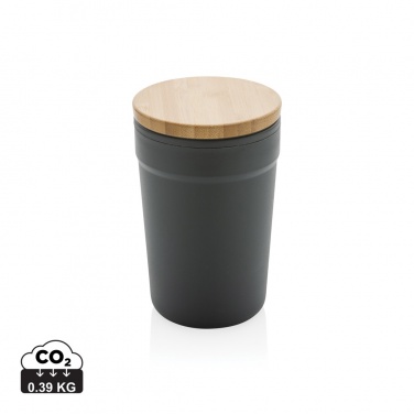 Logo trade promotional merchandise image of: GRS certified recycled PP mug with bamboo lid