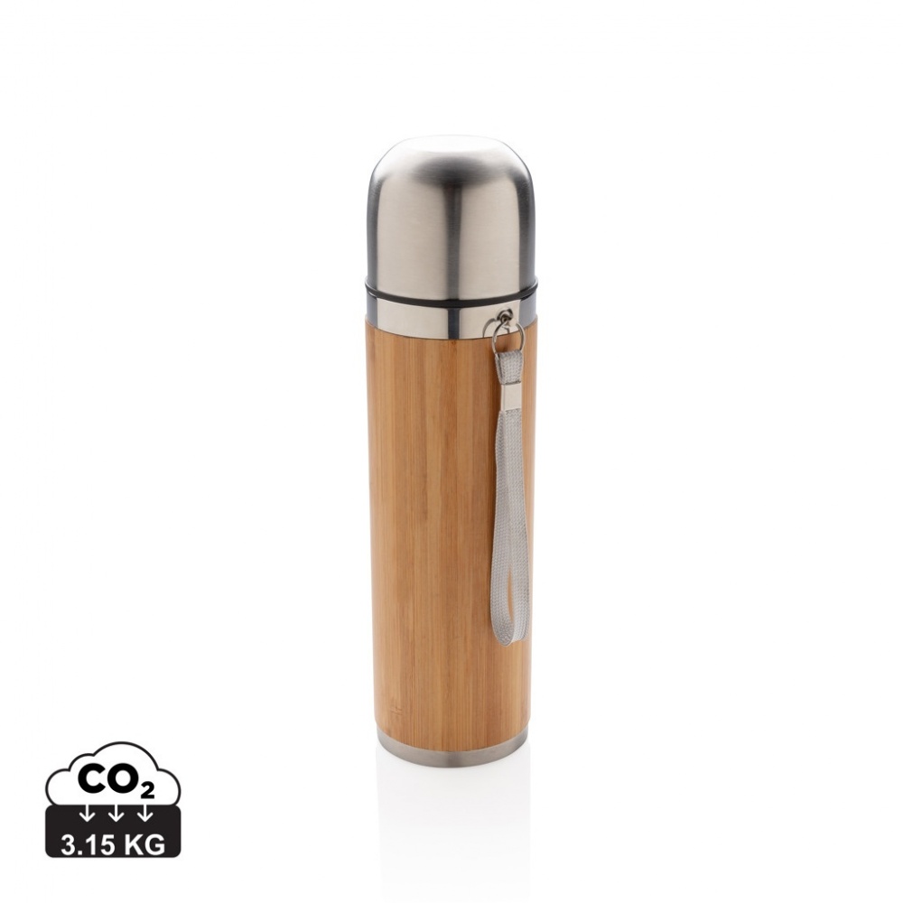 Logotrade promotional merchandise picture of: Bamboo vacuum travel flask