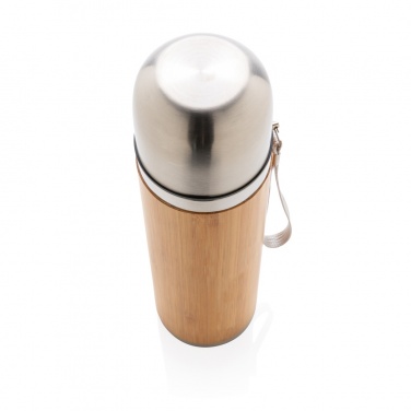 Logo trade corporate gift photo of: Bamboo vacuum travel flask