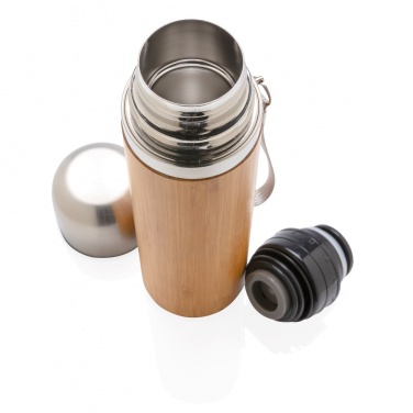 Logotrade promotional giveaway image of: Bamboo vacuum travel flask