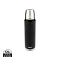 Swiss Peak Elite 1L copper vacuum flask, black