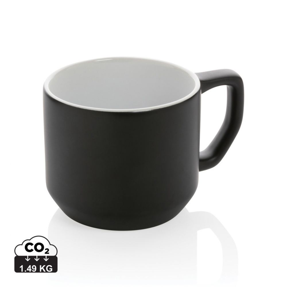 Logotrade promotional gift picture of: Ceramic modern mug 350ml