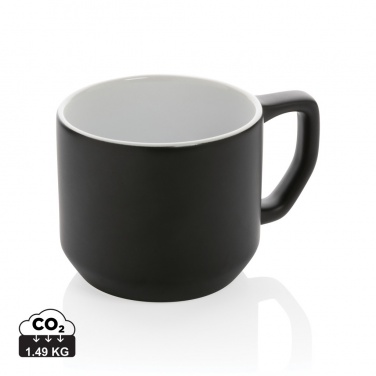 Logo trade business gifts image of: Ceramic modern mug 350ml