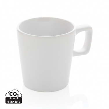 Logotrade promotional product image of: Ceramic modern coffee mug 300ml