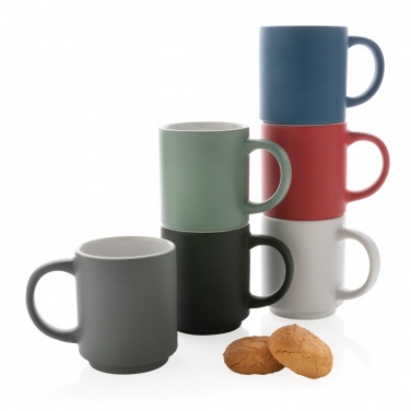 Logo trade promotional products image of: Ceramic stackable mug 180ml