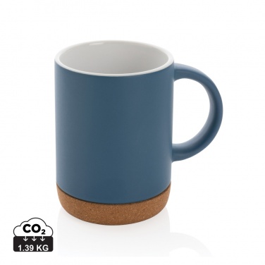 Logo trade promotional merchandise image of: Ceramic mug with cork base 280ml