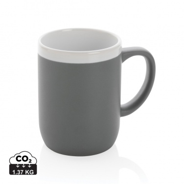 Logo trade promotional products image of: Ceramic mug with white rim 300ml