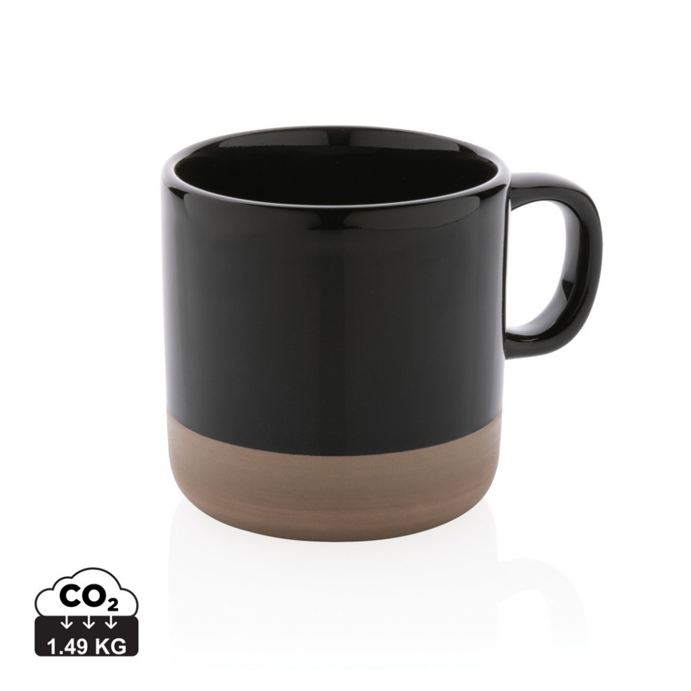 Logo trade promotional merchandise photo of: Glazed ceramic mug 360ml