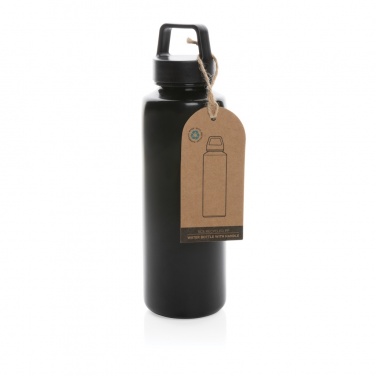 Logo trade promotional gifts picture of: RCS certified recycled PP water bottle with handle