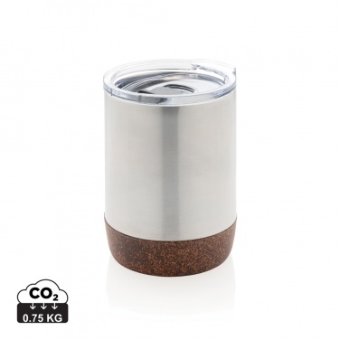 Logo trade promotional gifts image of: RCS Re-steel cork small vacuum coffee mug