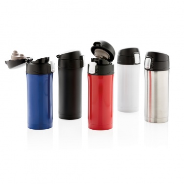 Logotrade promotional giveaways photo of: RCS Recycled stainless steel easy lock vacuum mug