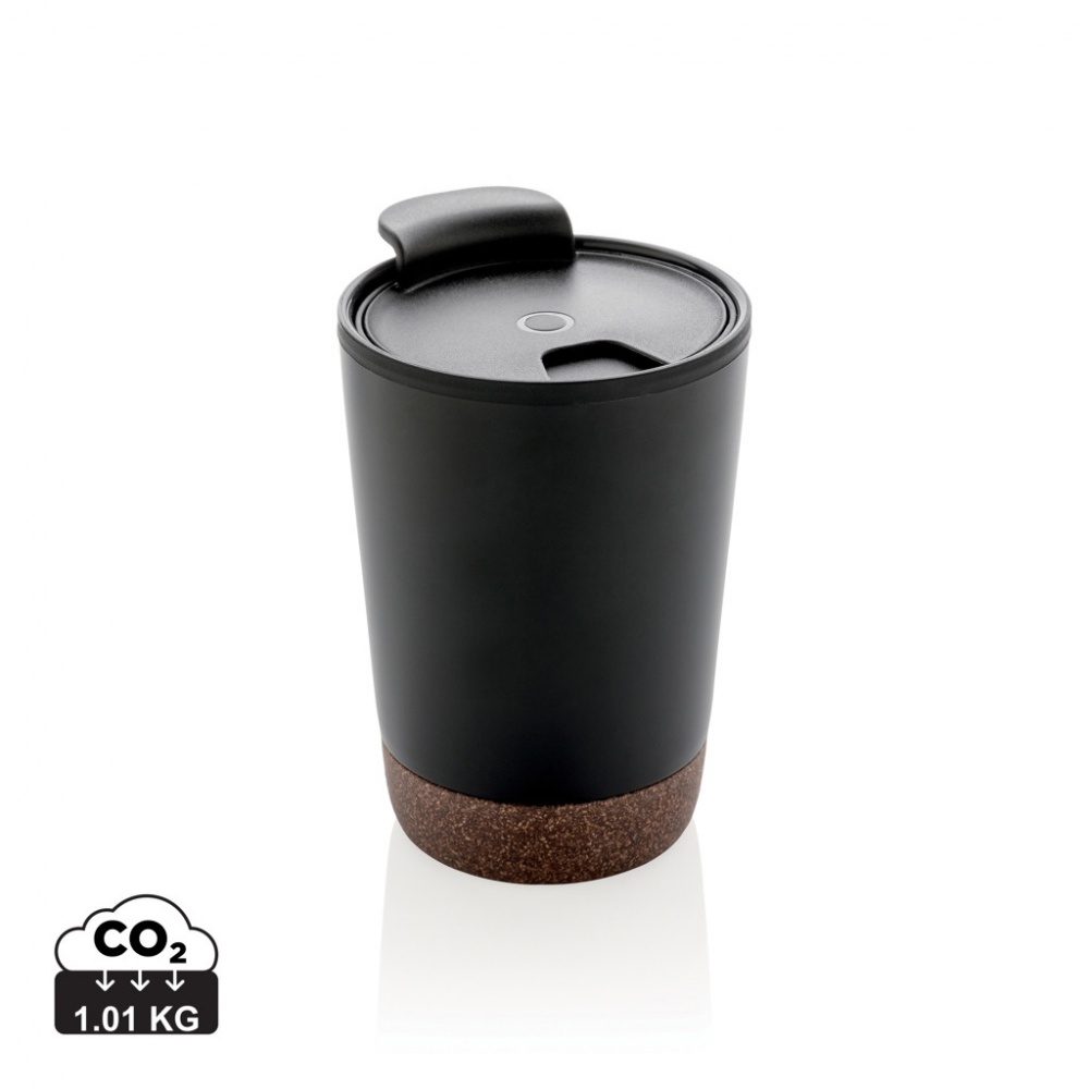 Logotrade promotional items photo of: GRS RPP stainless steel cork coffee tumbler