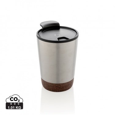 Logotrade promotional item image of: GRS RPP stainless steel cork coffee tumbler