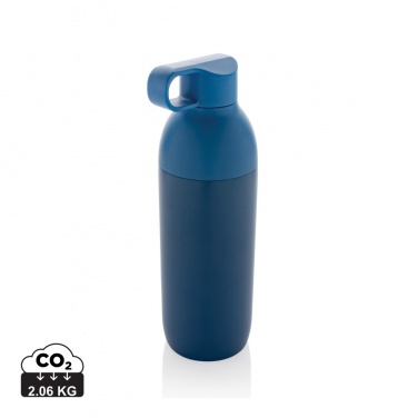 Logo trade promotional merchandise image of: Flow RCS recycled stainless steel vacuum bottle