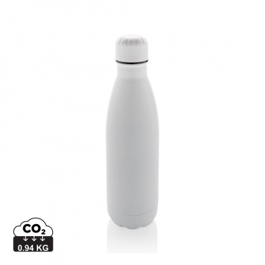 Logo trade corporate gifts image of: Eureka RCS certified re-steel single wall water bottle