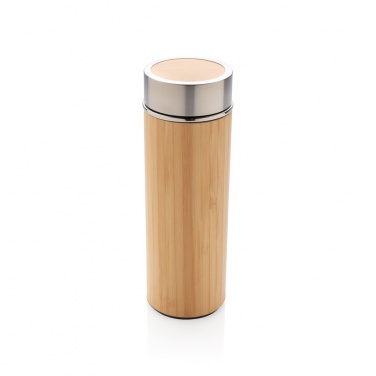 Logotrade promotional product picture of: Leak proof bamboo vacuum bottle