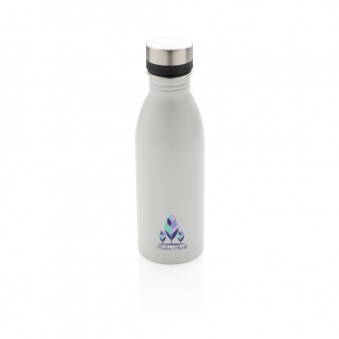 Logo trade business gifts image of: Deluxe stainless steel water bottle