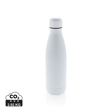 Logotrade business gift image of: Solid colour vacuum stainless steel bottle 500 ml