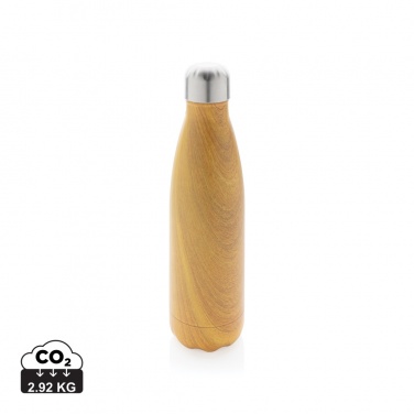 Logotrade corporate gifts photo of: Vacuum insulated stainless steel bottle with wood print