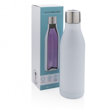 Logotrade corporate gifts photo of: UV-C steriliser vacuum stainless steel bottle