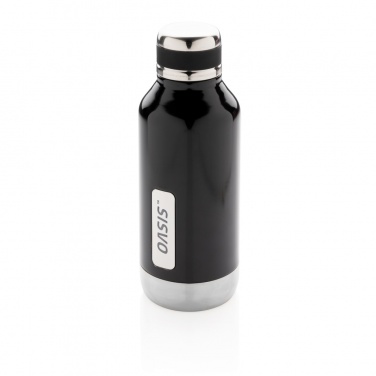 Logo trade promotional merchandise photo of: Leak proof vacuum bottle with logo plate