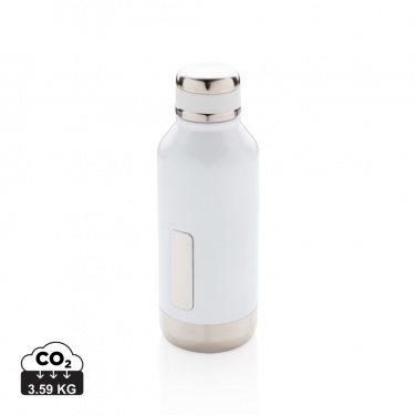 Logo trade promotional merchandise picture of: Leak proof vacuum bottle with logo plate