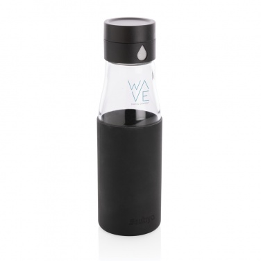 Logotrade business gifts photo of: Ukiyo glass hydration tracking bottle with sleeve