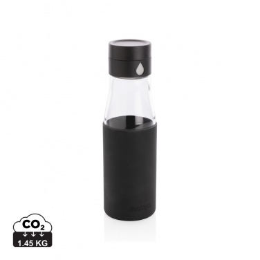 Logotrade promotional giveaways photo of: Ukiyo glass hydration tracking bottle with sleeve