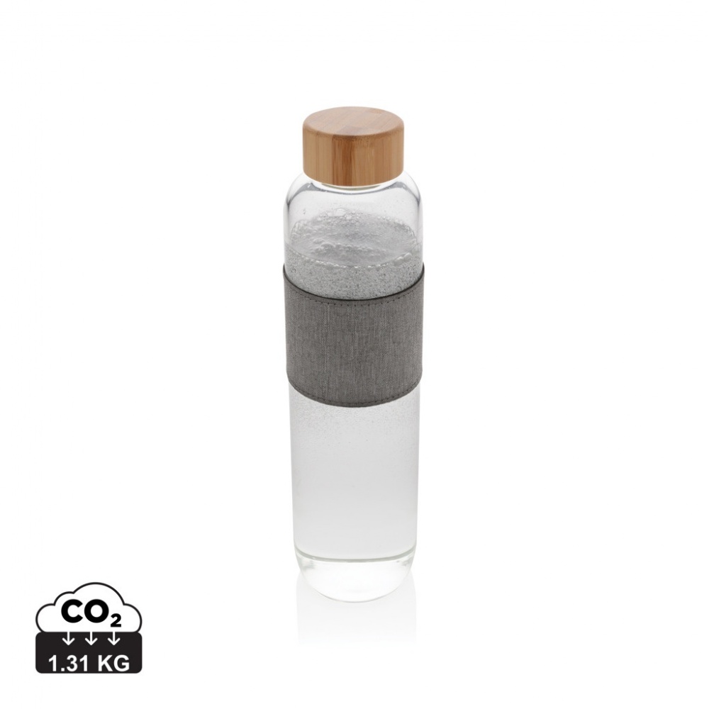 Logotrade advertising product image of: Impact borosilicate glass bottle with bamboo lid