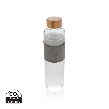 Logotrade promotional gift picture of: Impact borosilicate glass bottle with bamboo lid