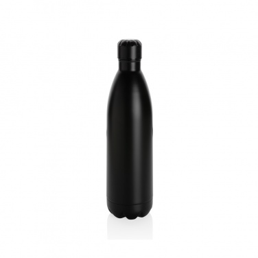 Logo trade promotional gifts picture of: Solid colour vacuum stainless steel bottle 1L