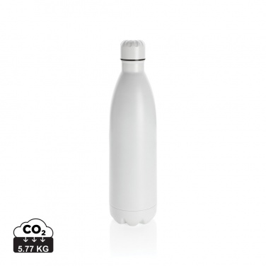 Logo trade promotional gifts picture of: Solid colour vacuum stainless steel bottle 1L