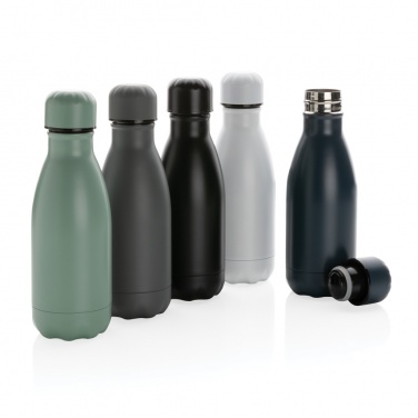 Logo trade advertising product photo of: Solid colour vacuum stainless steel bottle 260ml