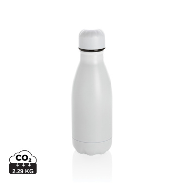 Logo trade promotional merchandise image of: Solid colour vacuum stainless steel bottle 260ml