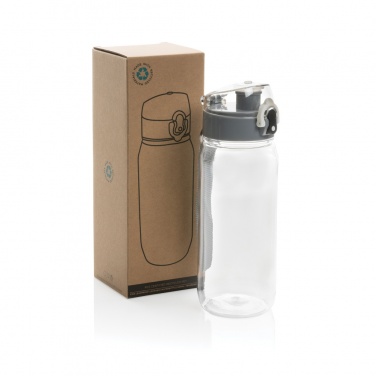 Logo trade promotional merchandise image of: Yide RCS Recycled PET leakproof lockable waterbottle 600ml